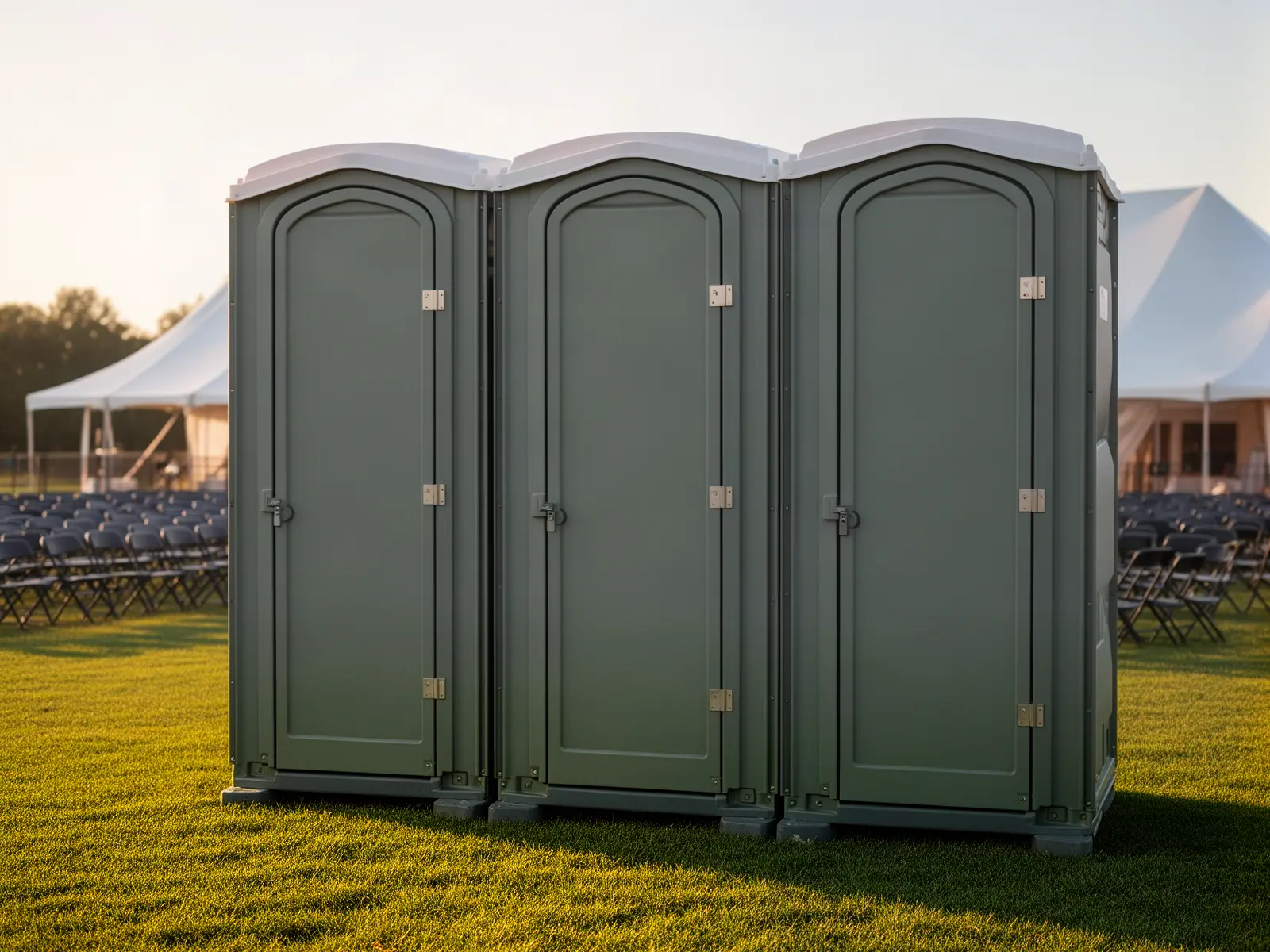 Clean porta potty unit from Teddy & Chava's Portable Toilet Rental in Houston, TX